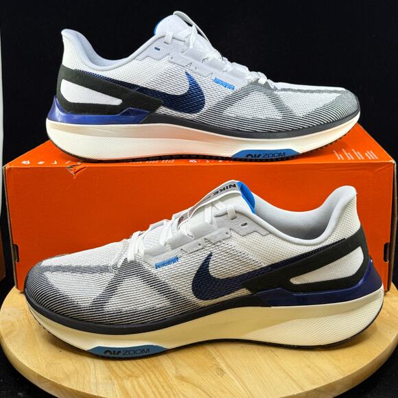 Nike Other - Nike Air Zoom Structure 25 ‘White Black Photo Blue’ HV5222 100 Size 11